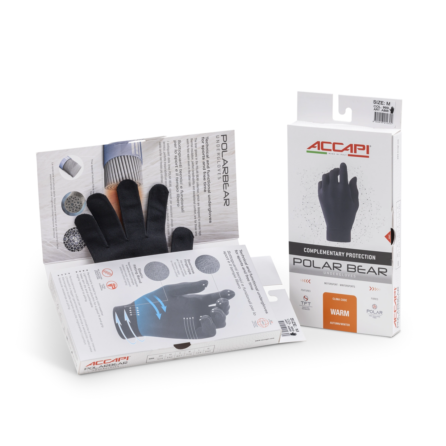 POLAR BEAR Undergloves - Black