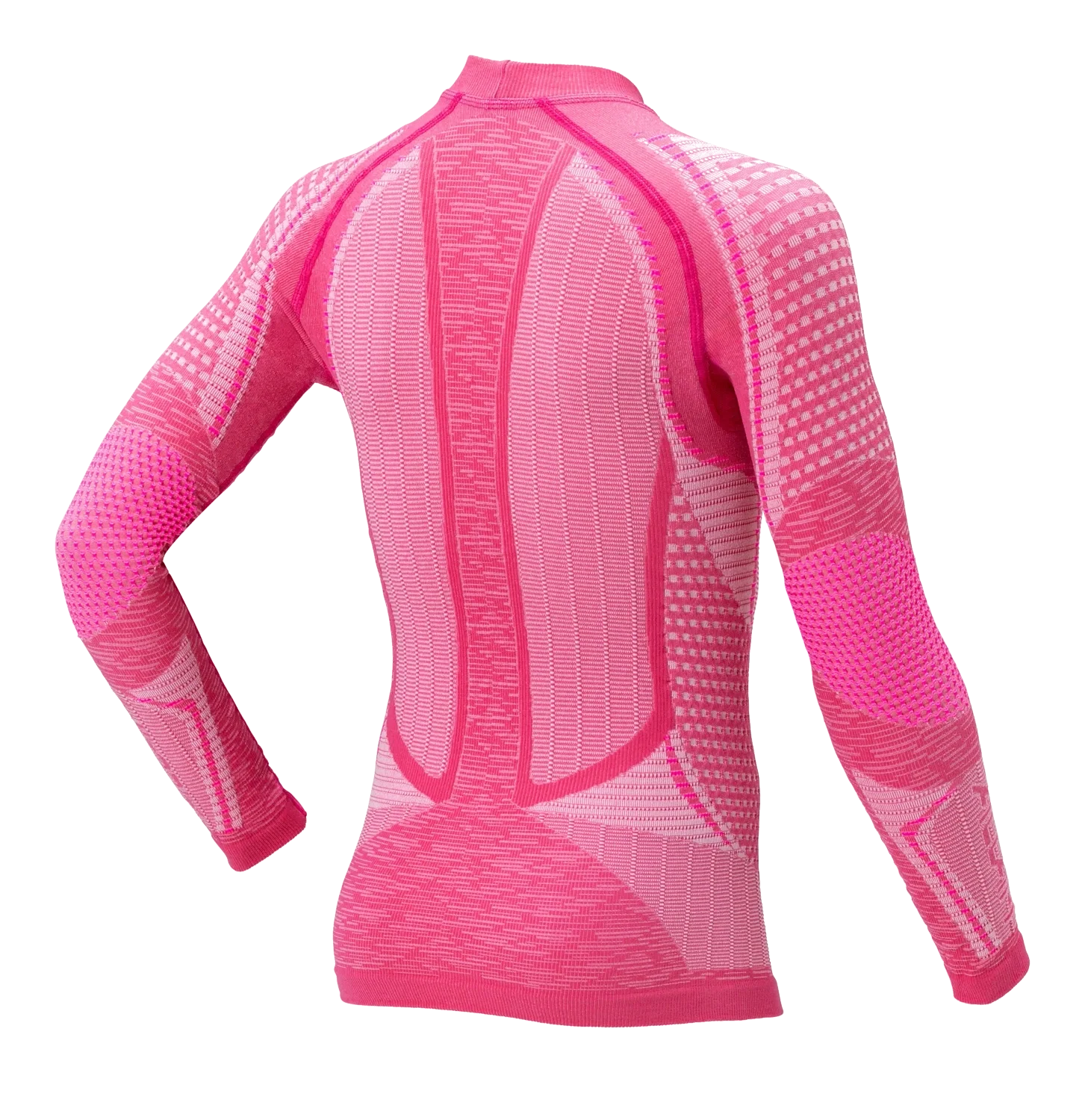 Junior Long Sleeve Shirt ERGORACING - Pink/Fuxia