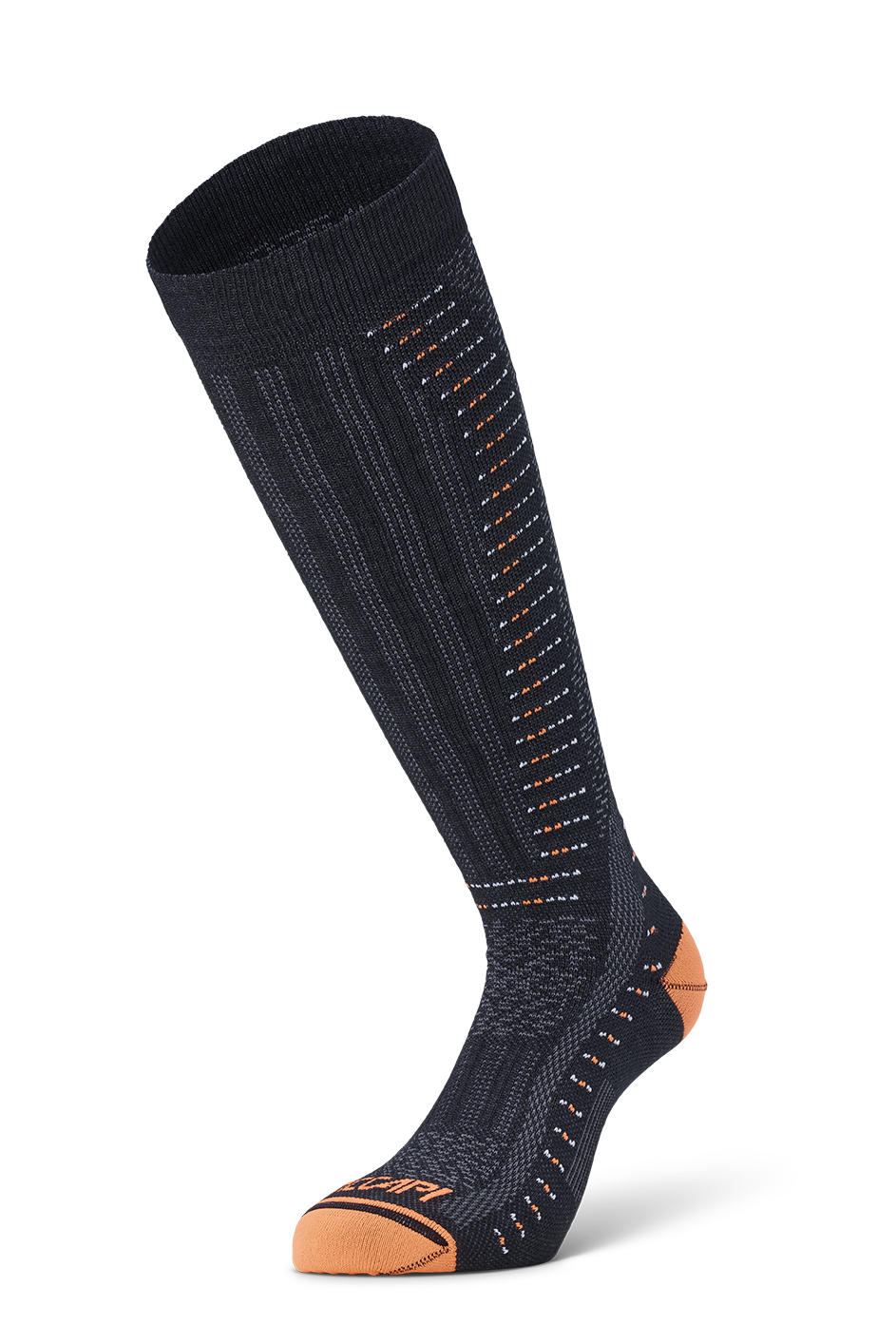 CALZE SKI ERGORACING - Black/Orange