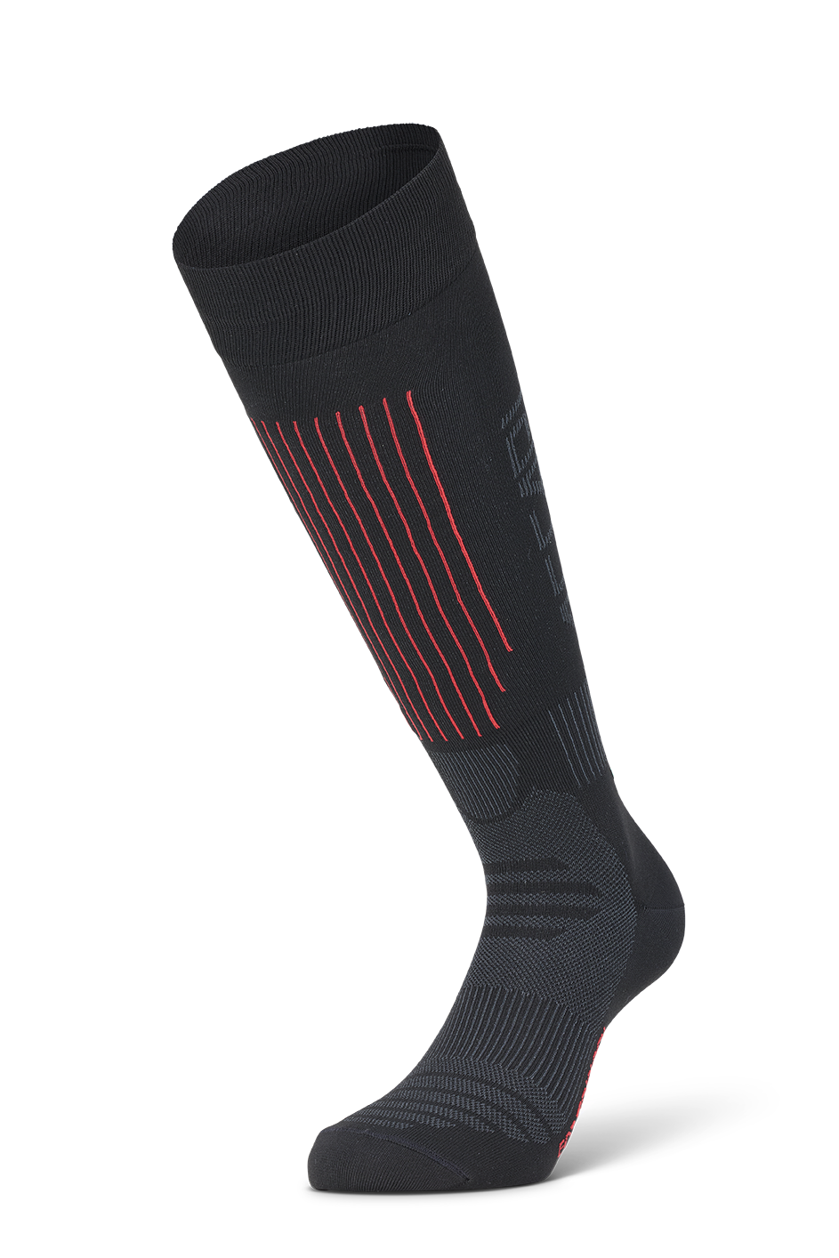 CALZE SKI TOUCH - Black/Red