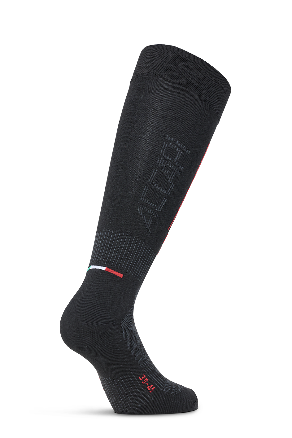 CALZE SKI TOUCH - Black/Red