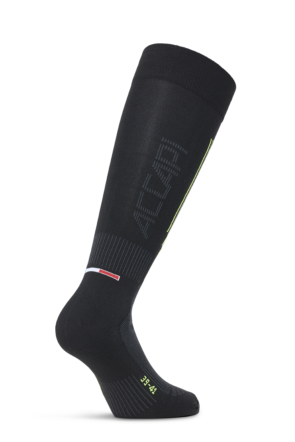 Ski Touch Socken - Black/Yellow Fluo