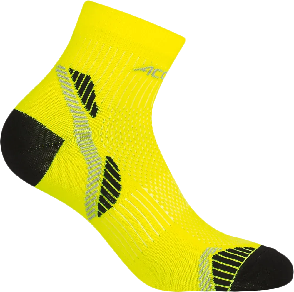 Laufsocken - Gelb Fluo/Schwarz