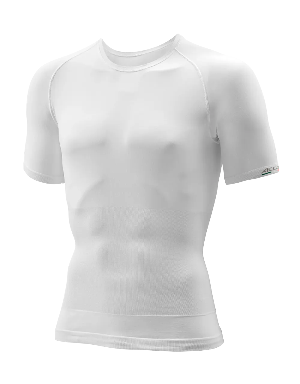 Men's Back Support Short Sleeve Shirt BODYGUARD White
