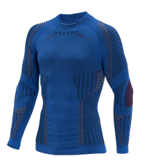 Men's Long Sleeve Shirt ERGORACING - Royal/Red