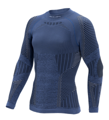 Men's Long Sleeve Shirt ERGORACING - Navy/Anthracite