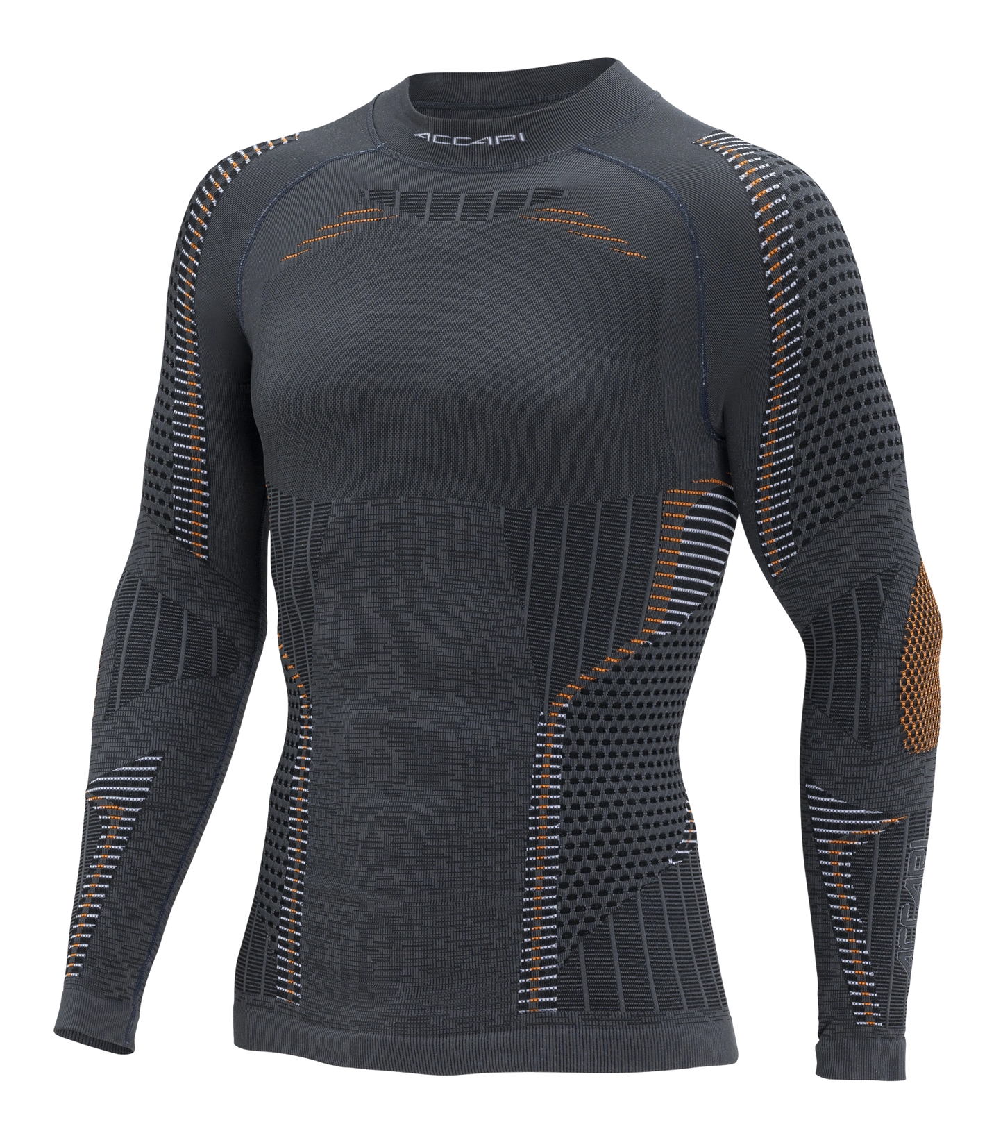Men's Long Sleeve Shirt ERGORACING - Anthracite/Orange