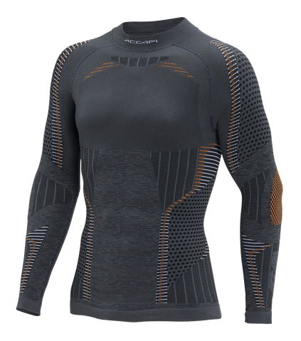 Men's Long Sleeve Shirt ERGORACING - Anthracite/Orange