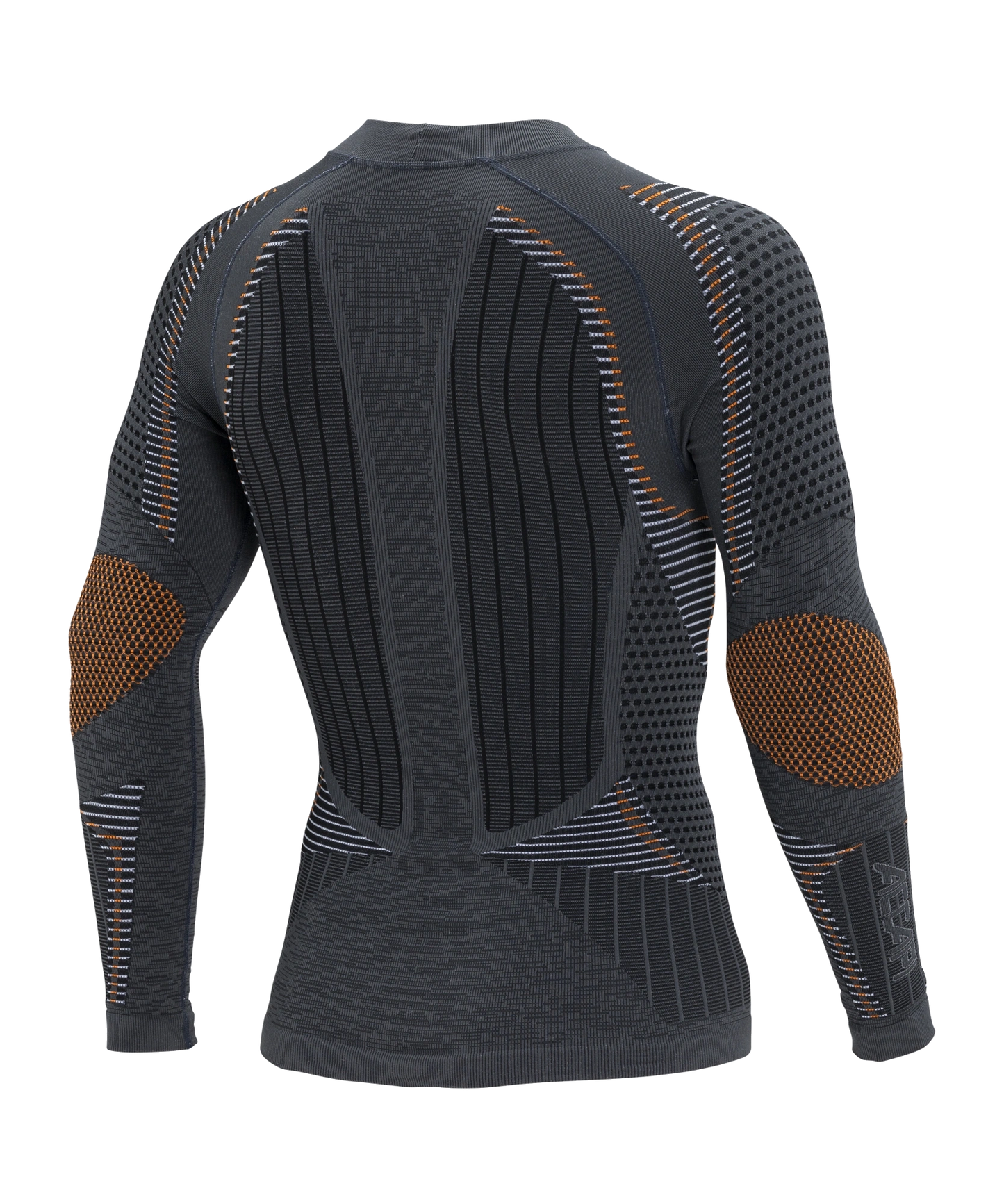 Men's Long Sleeve Shirt ERGORACING - Anthracite/Orange