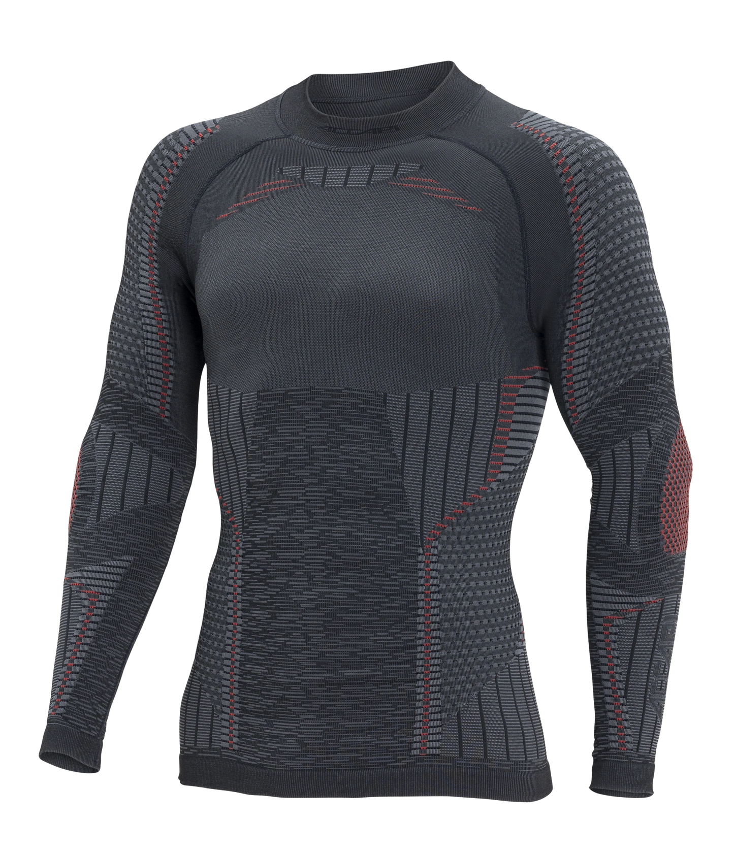 Men's Long Sleeve Shirt ERGORACING - Black/Red