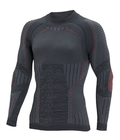 Men's Long Sleeve Shirt ERGORACING - Black/Red