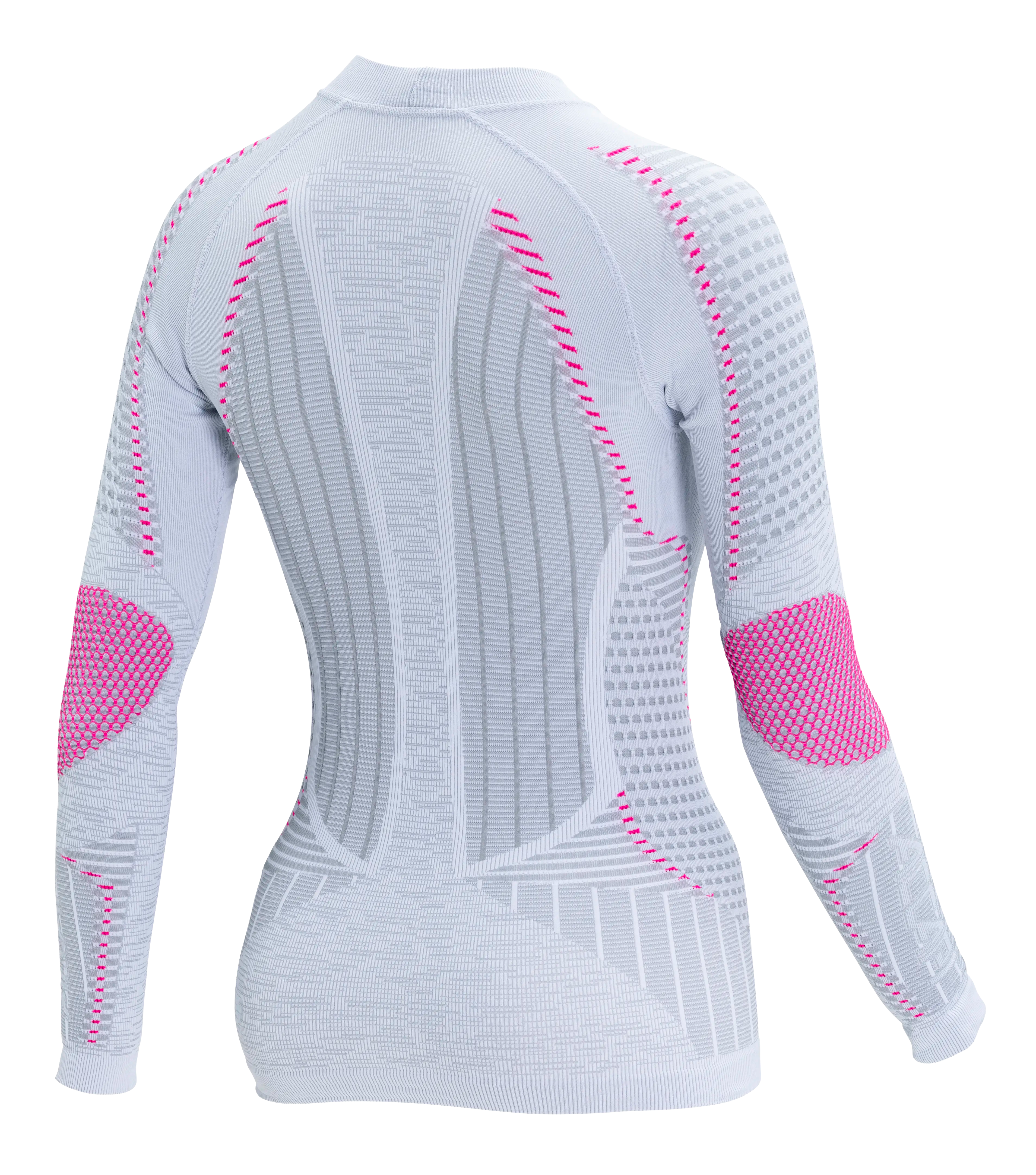 Damen Langarmshirt ERGORACING - Silver/Fuxia