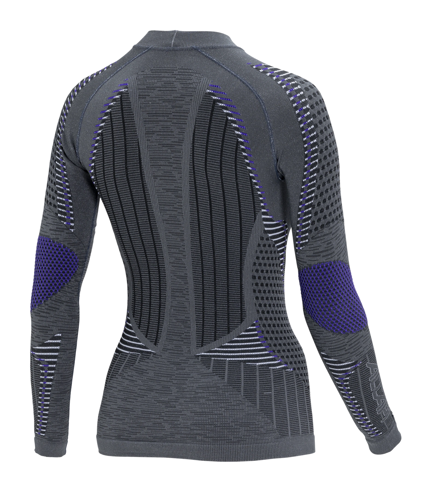 Women's Long Sleeve Shirt ERGORACING  - Anthracite/Purple