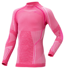 Junior Long Sleeve Shirt ERGORACING - Pink/Fuxia