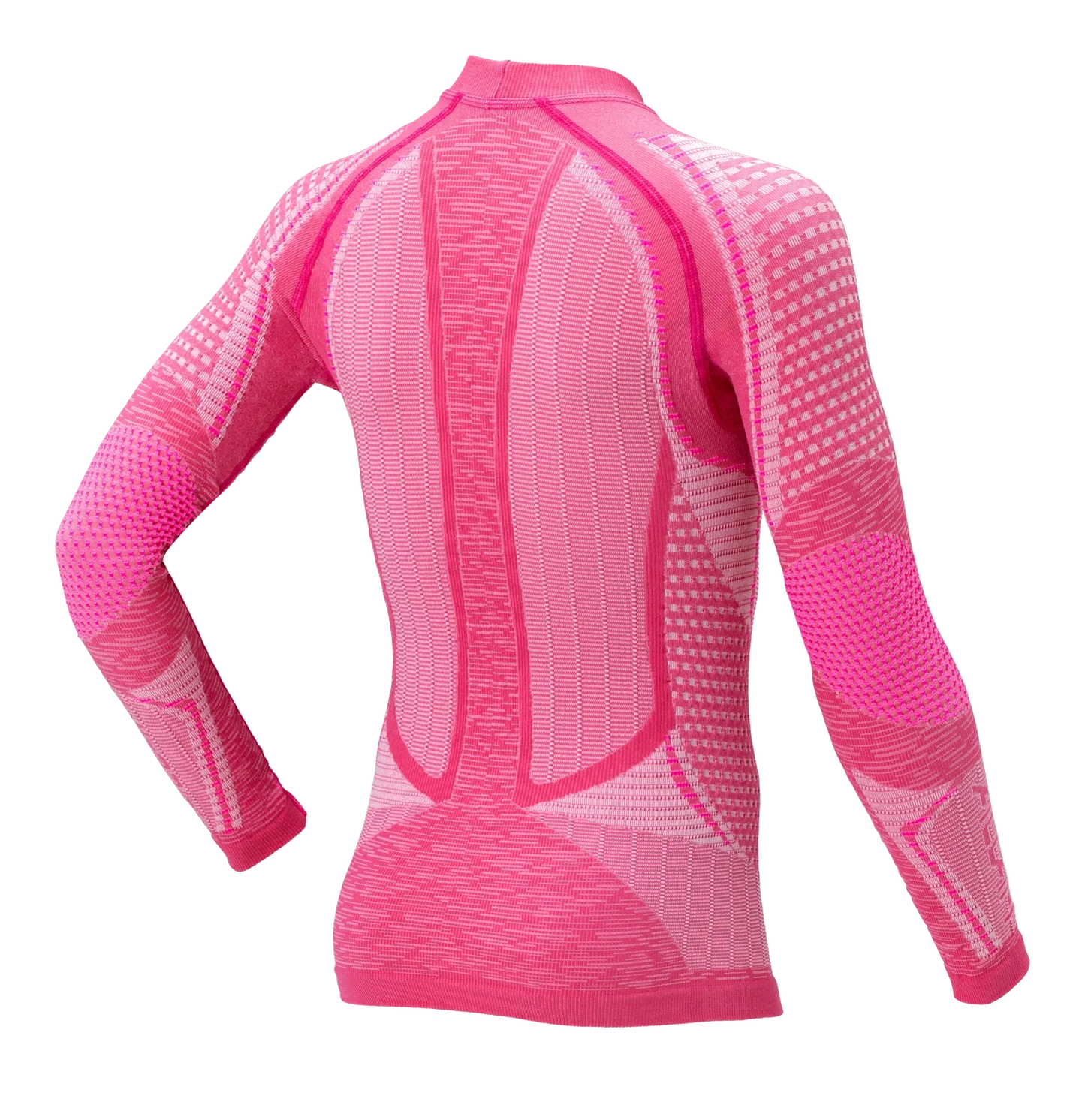 Junior Long Sleeve Shirt ERGORACING - Pink/Fuxia