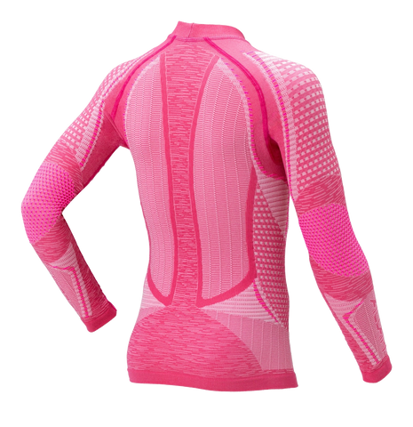 Junior Long Sleeve Shirt ERGORACING - Pink/Fuxia - Hover