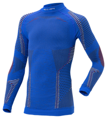 Junior Long Sleeve Shirt ERGORACING - Royal/Red