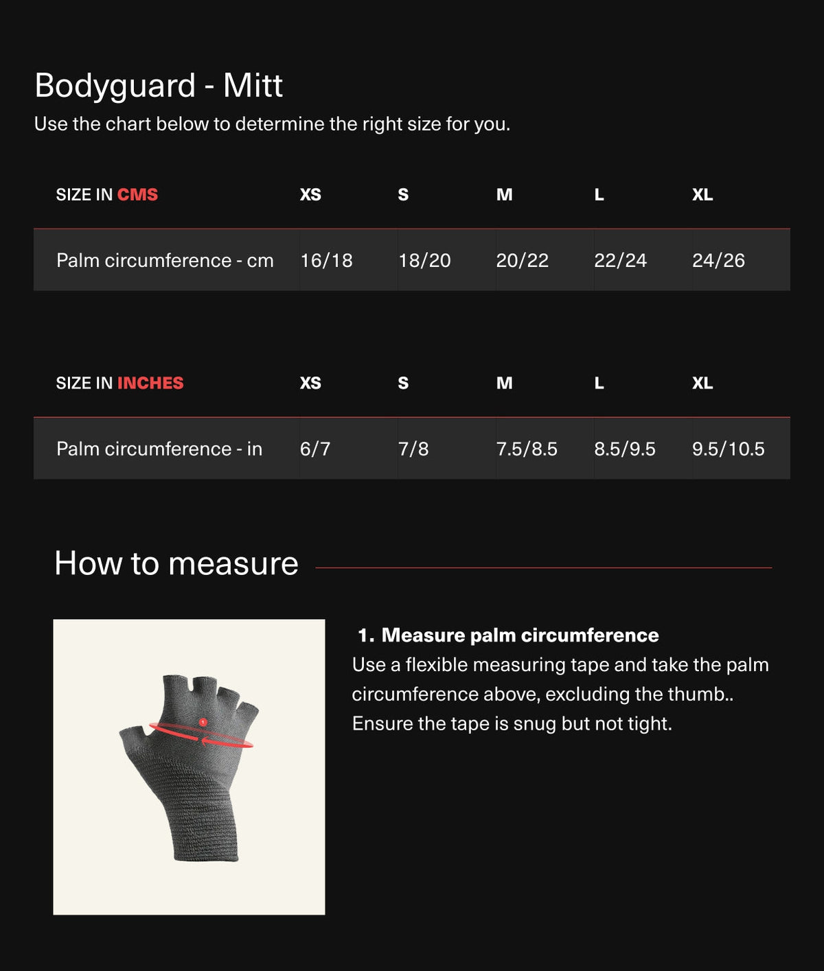 Size Chart 1
