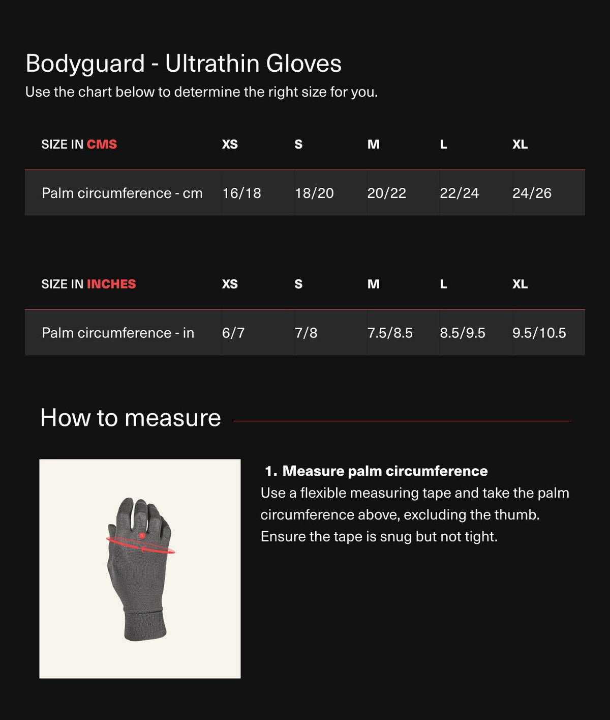 Size Chart 1