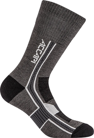 Hiking Merino Socks Crew - Anthracite/Black