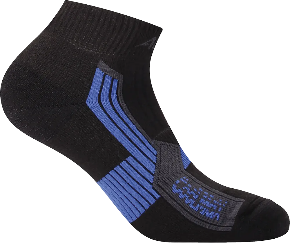 Hiking Socks Ankle - Black/Electric Blue