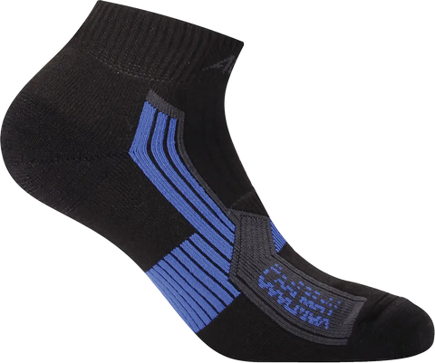 Hiking Socks Ankle - Black/Electric Blue