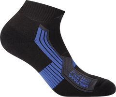 Hiking Socks Ankle - Black/Electric Blue