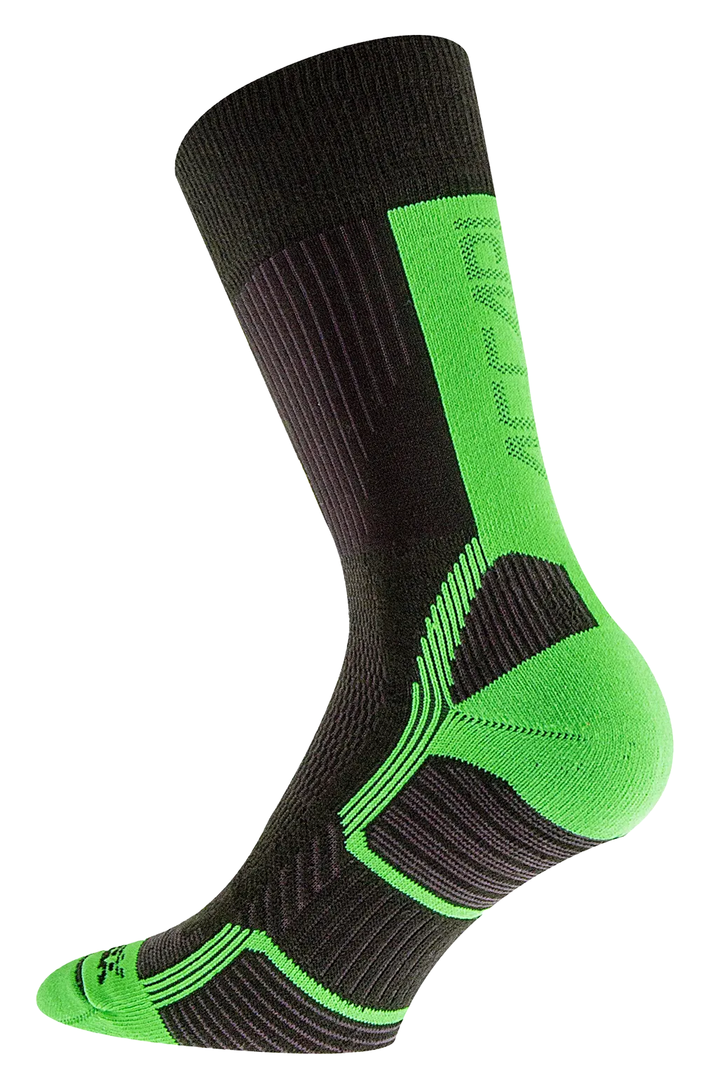 Calze Trekking Touch Crew - Black/Lime