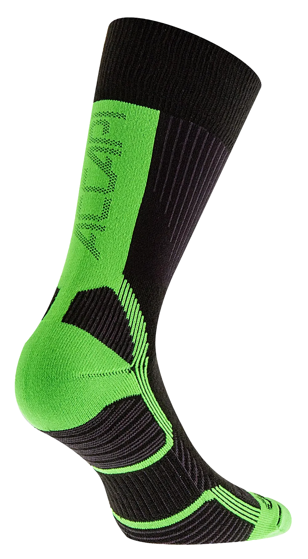 Calze Trekking Touch Crew - Black/Lime