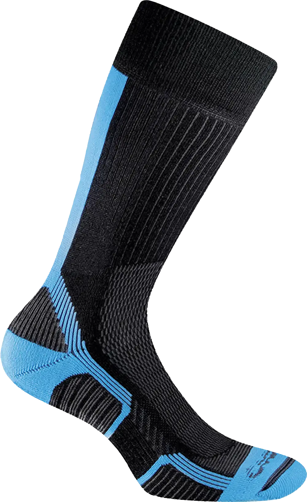 Calze Trekking Touch Crew - Black/Turquoise