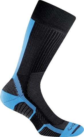 Trekking Touch Socks Crew - Black/Turquoise