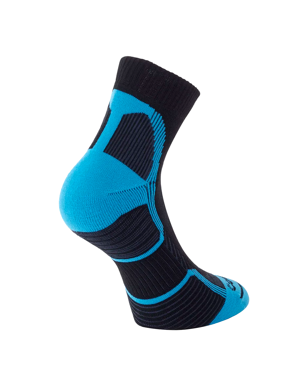 Trekking Touch Socks Quarter - Black/Turquoise