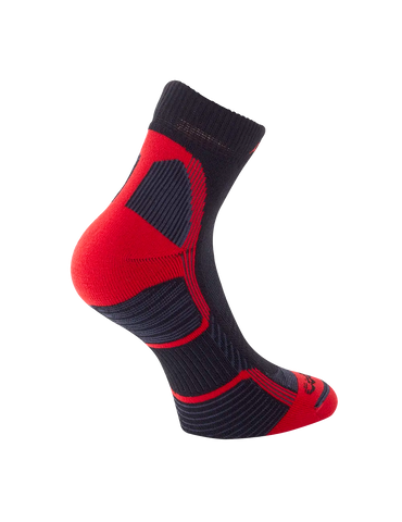 Trekking Touch Socks Quarter - Black/Red