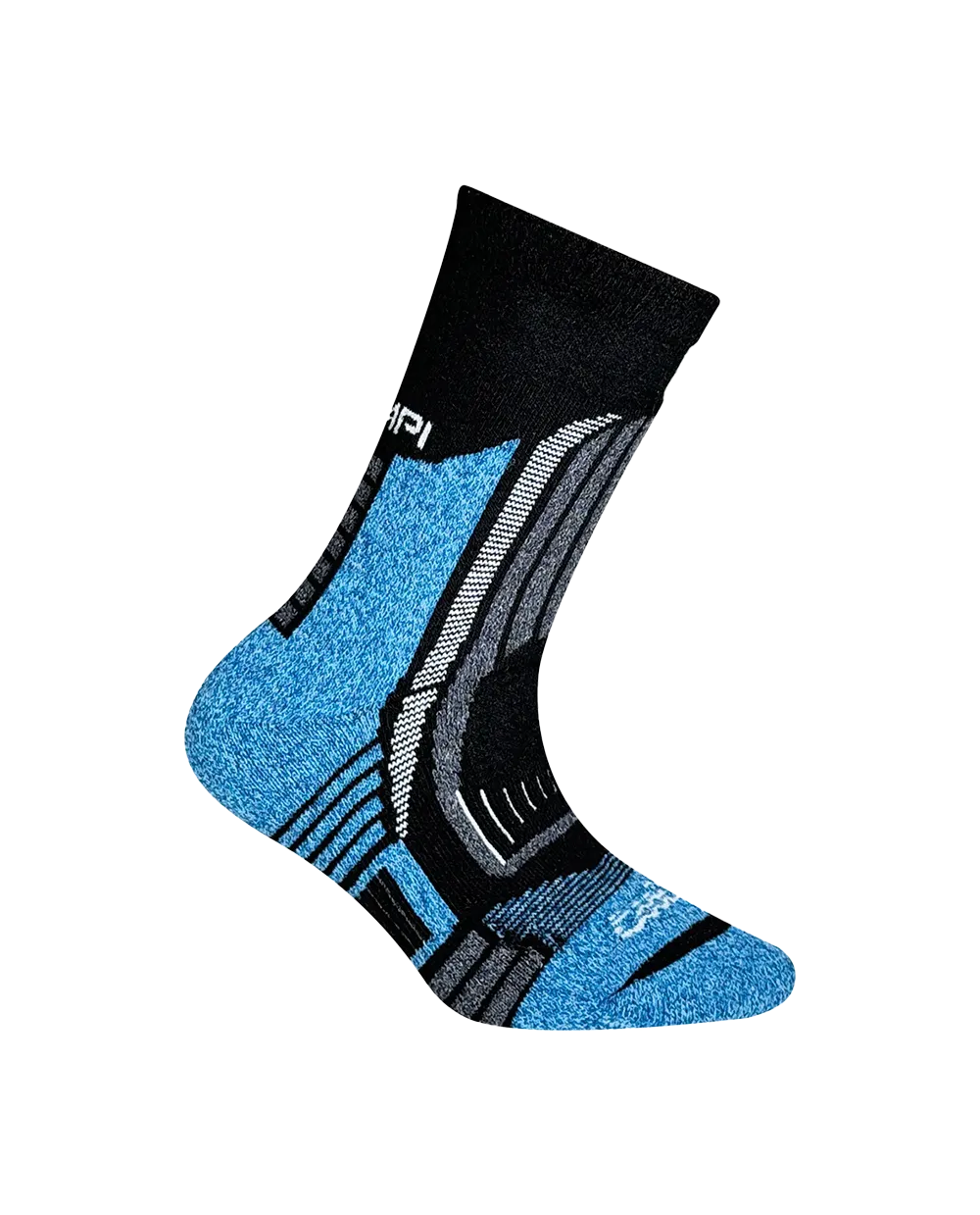 Trekking Ultralight Kinder Socken - Schwarz/Limette
