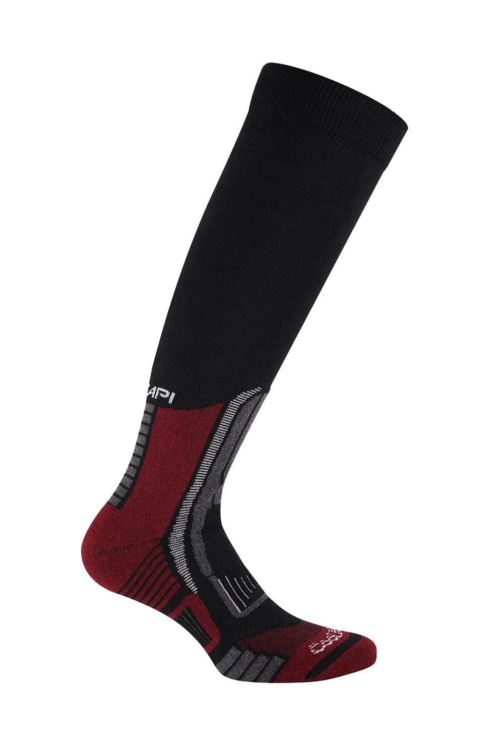 Calze Trekking Ultralight Knee - Black/Red