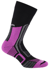 Trekking Ultralight Socks Crew - Black/Fuxia