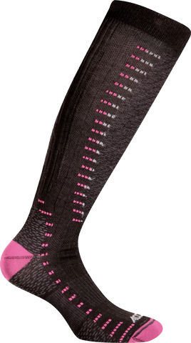 Ski ERGORACING Socks - Black/Cyclamen