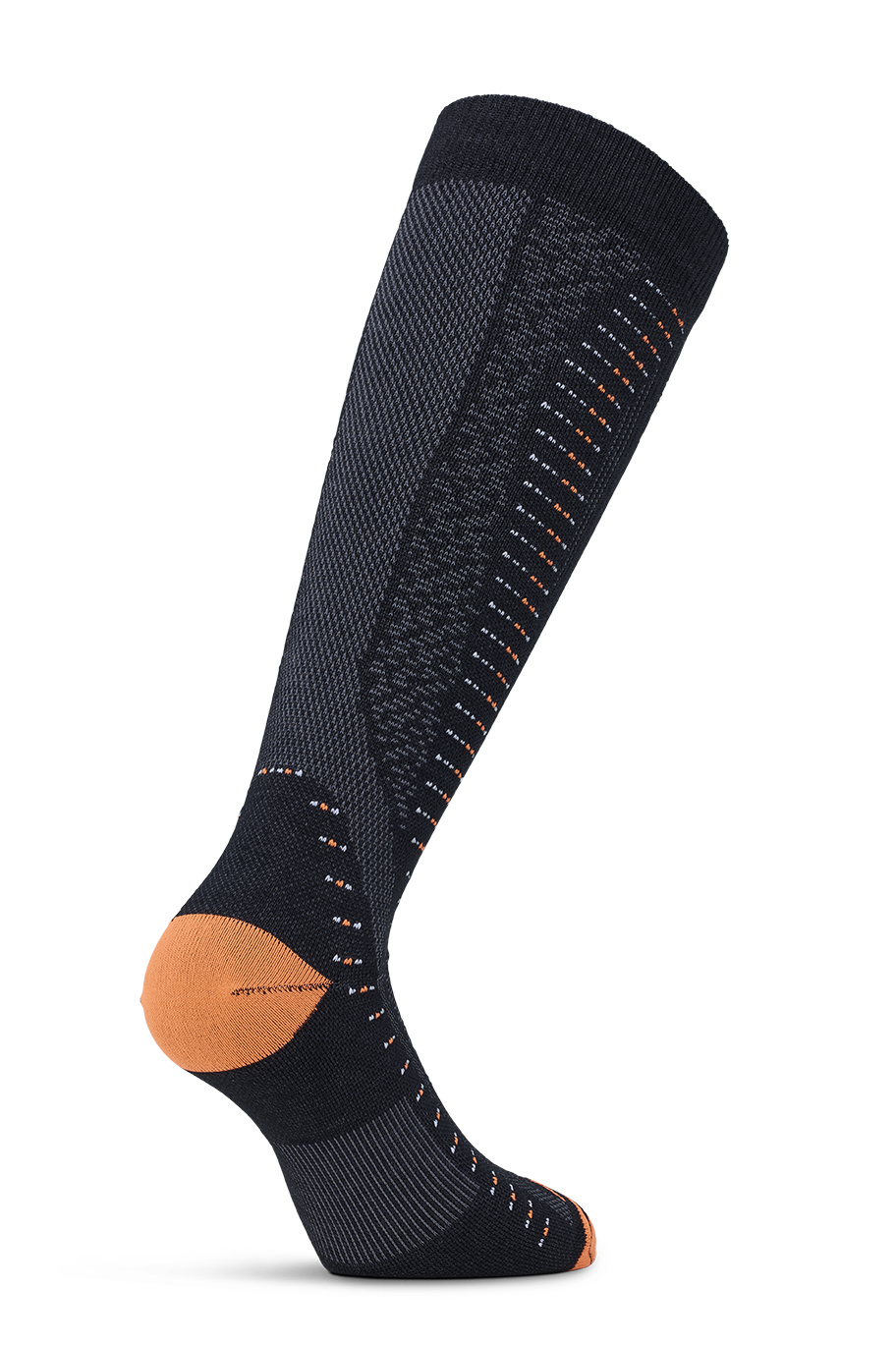 CALZE SKI ERGORACING - Black/Orange