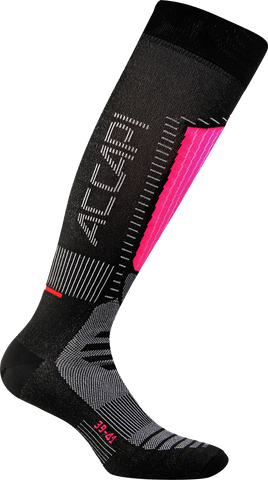 Ski Touch Socks - Black/Cyclamen