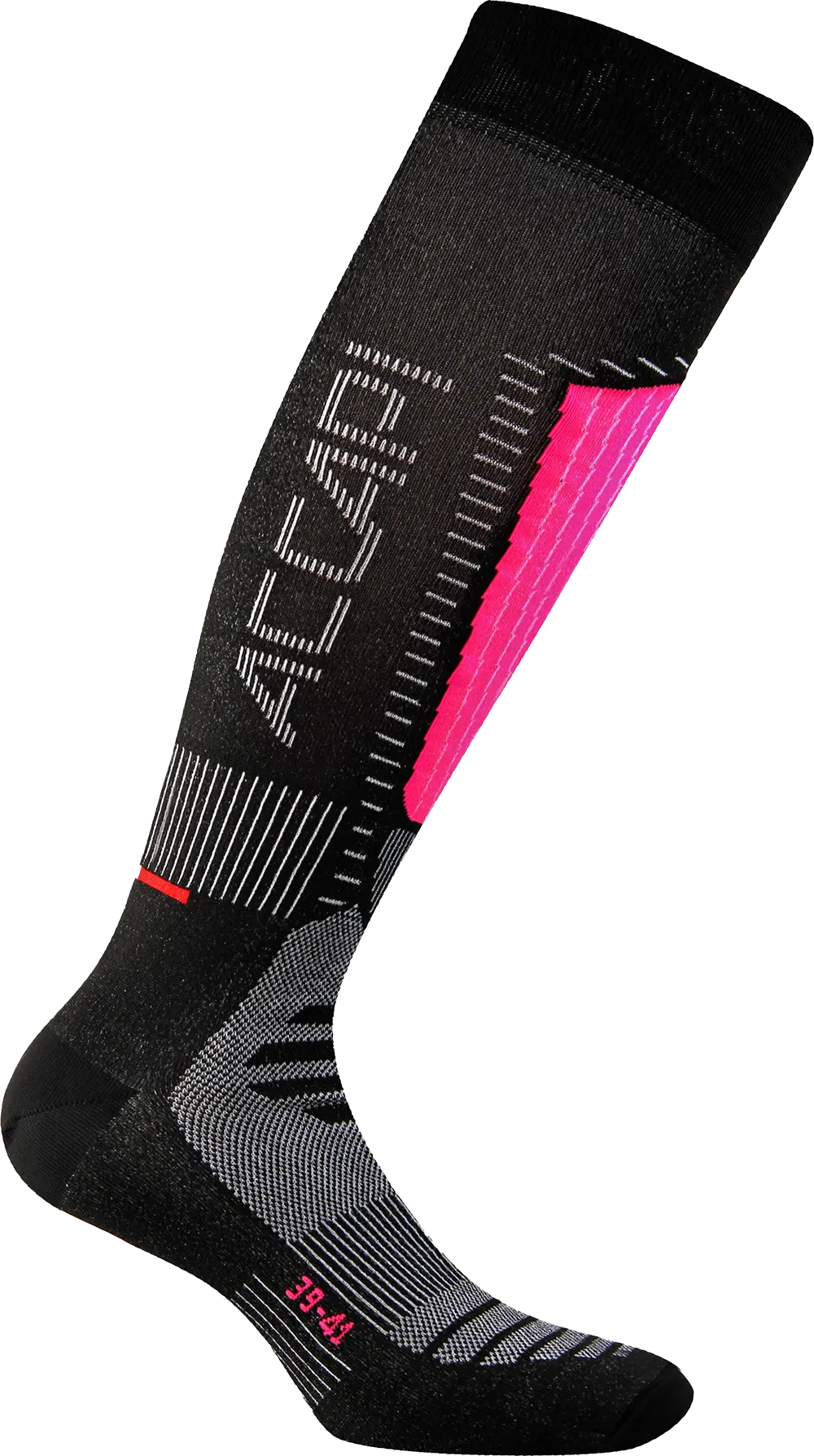 Ski Touch Socks - Black/Cyclamen
