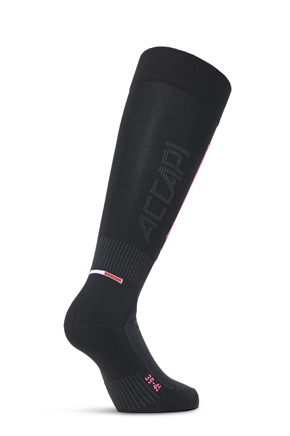 CALZE SKI TOUCH - Black/Fuxia Fluo
