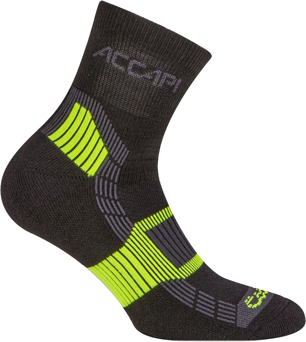 Running Socks - Black/Yellow Fluo