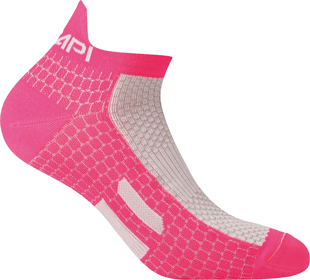 Marathon Socks - Pink Fluo/White