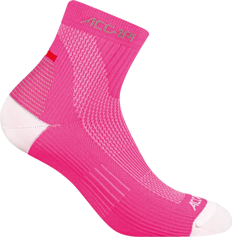 Marathon FIR Socks Quarter - Pink Fluo/White