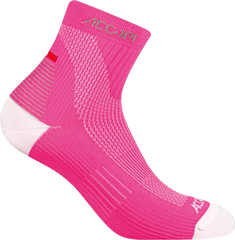 Marathon FIR Socks Quarter - Pink Fluo/White