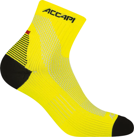 Marathon FIR Socks Quarter - Yellow Fluo/White