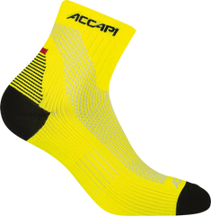 Marathon FIR Socks Quarter - Yellow Fluo/White