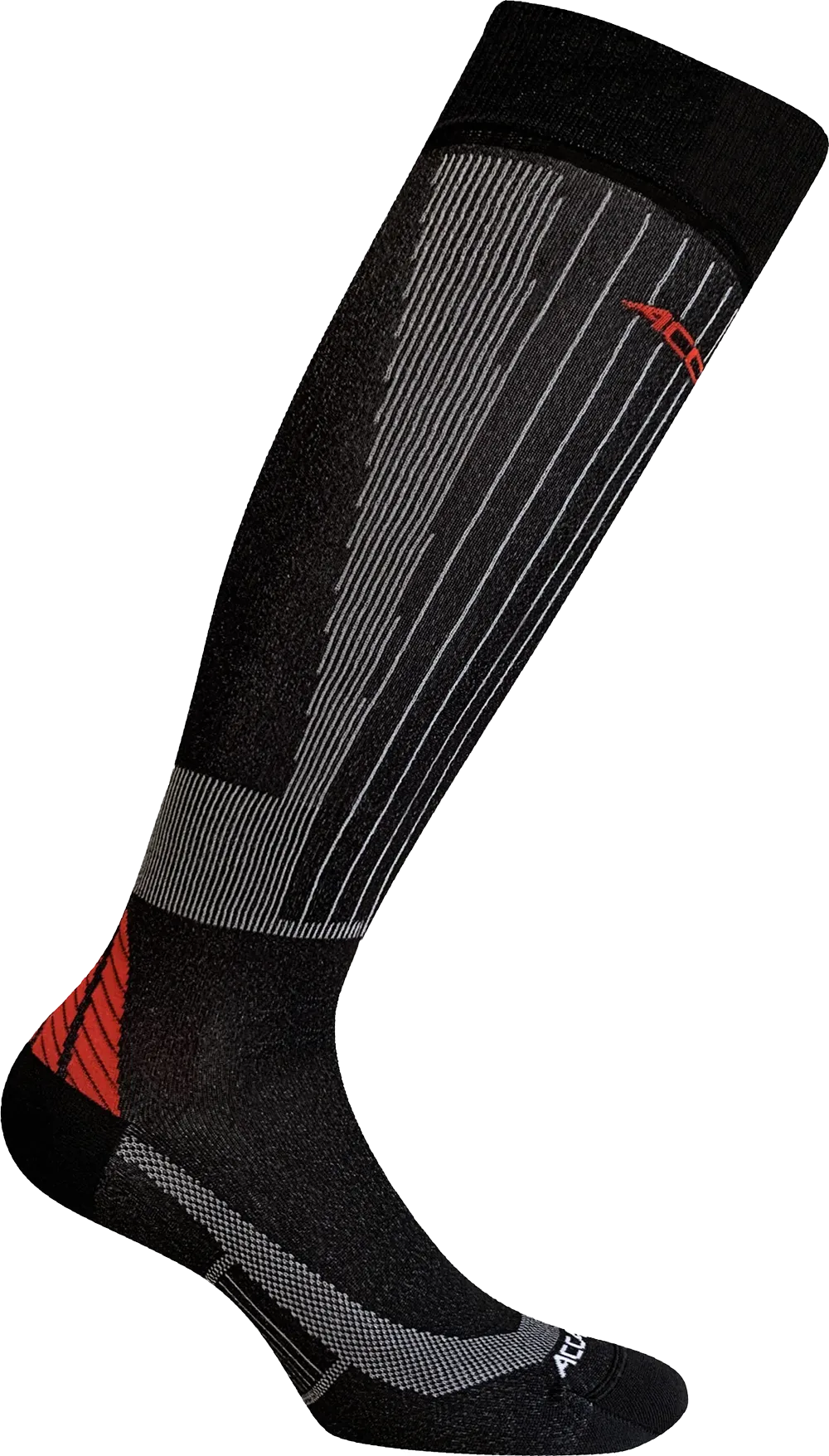 Ski Racing FIR Socks - Black/Red