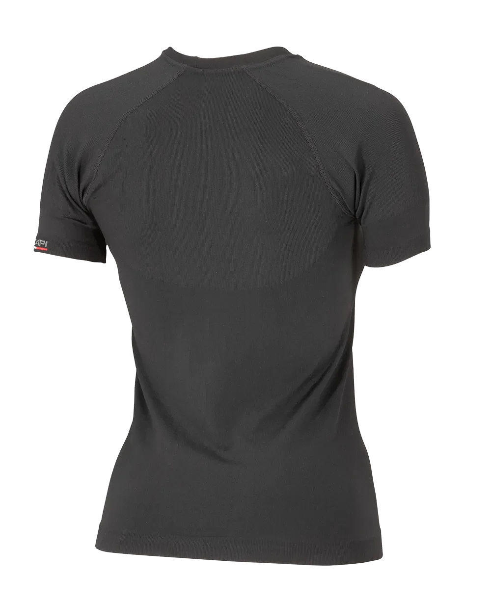 Damen Kurzarm-Shirt mit Schulterunterstützung BODYGUARD - Schwarz