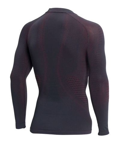 Men's Long Sleeve Shirt POLAR BEAR - Black/Red - Hover